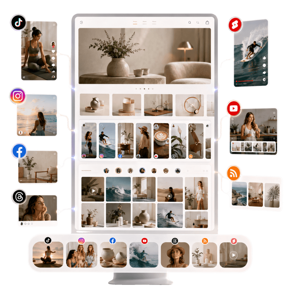 Social media feeds
